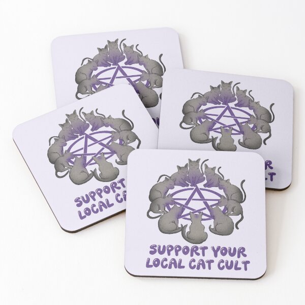 Item preview, Support your local cat cult designed and sold by Jess.a.creates.