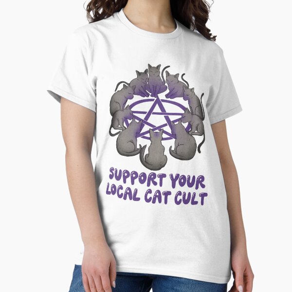 Item preview, Support your local cat cult designed and sold by Jess.a.creates.