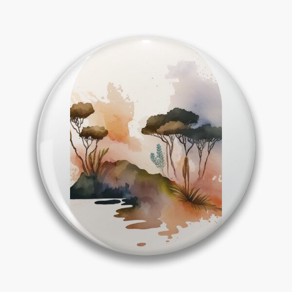Item preview, Hawaii Volcanoes National Park Boho Watercolor Arch designed and sold by PikoApparel.