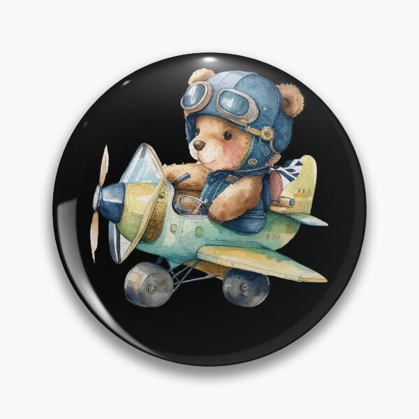 Item preview, Funny Birthday Boys Girls Cute bear flying a plane ,kids Birthday,Toddle  designed and sold by BOHOVIN.