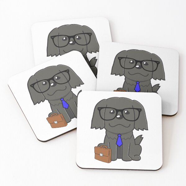 Item preview, Funny Black dog is off to work designed and sold by Pet Station.