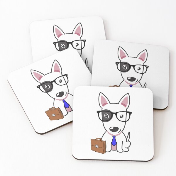 Item preview, Funny Bull Terrier is off to work designed and sold by Pet Station.