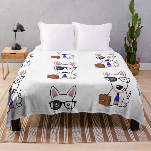 Item preview, Funny Bull Terrier is off to work designed and sold by Pet Station.