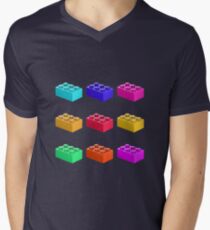 Warhol Toy Bricks Men's V-Neck T-Shirt