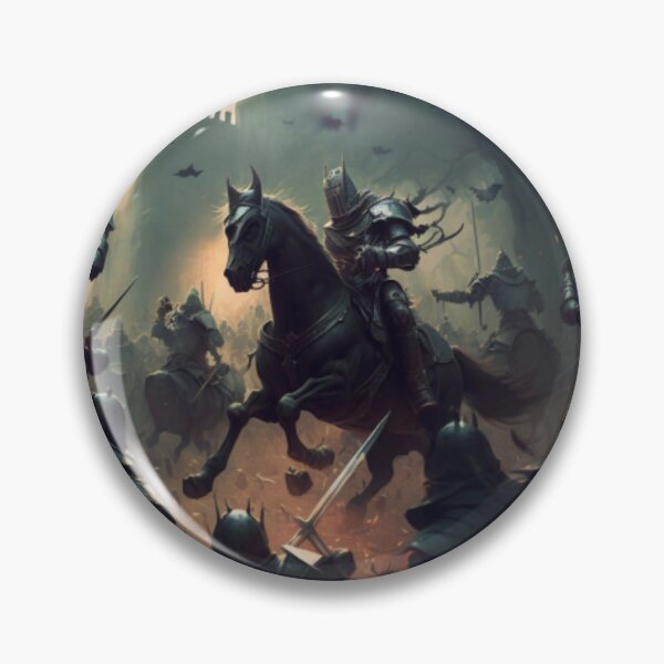 Item preview, Medieval Knight Horseback Epic Battle - Fantasy Art designed and sold by FantasyFusion.