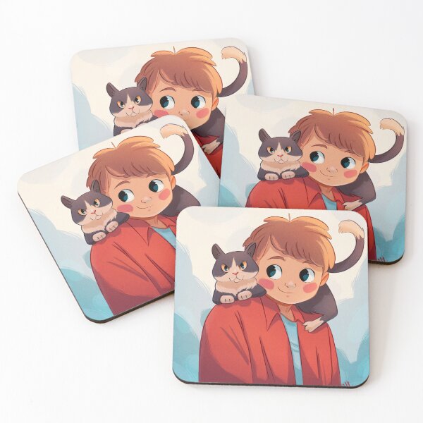 Item preview, Boy with his cat designed and sold by Aga Maszota.