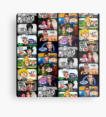 Faces of Who Metal Print