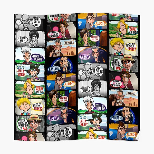Faces of Who Poster