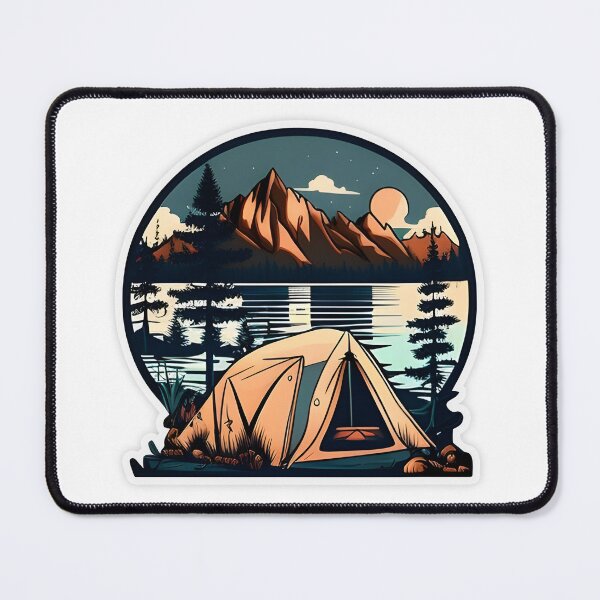 Item preview, I Love Camping Sticker designed and sold by Ou-SunShine.