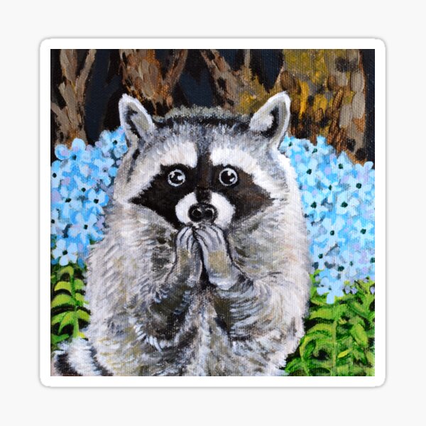 Mischief the Raccoon Sticker