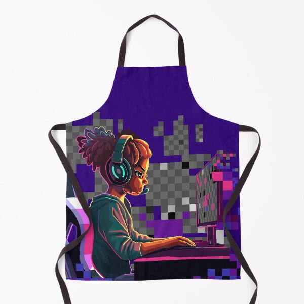 Item preview, African girl programmer in front of a computer designed and sold by Ekaterina Glazkova.