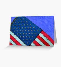 Rippling Flag Greeting Card