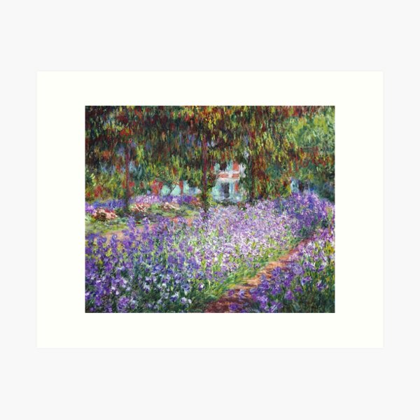 Vintage Claude Monet - Le Jardin De L'Artiste 1900 Fine Art Art Print