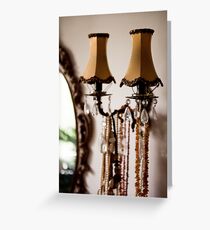 Decorative retro night lamps Greeting Card