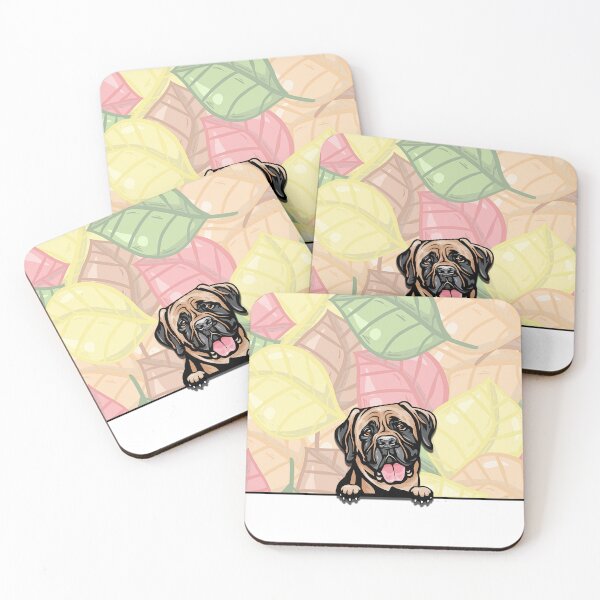 Item preview, Lindo perro mirando a escondidas Bull Mastiff designed and sold by TheresPawprints.