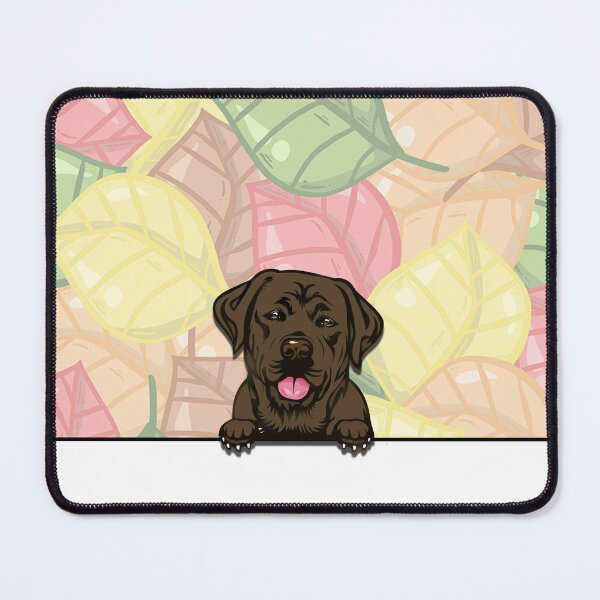 Item preview, Cute chocolate labrador peeking dog designed and sold by TheresPawprints.