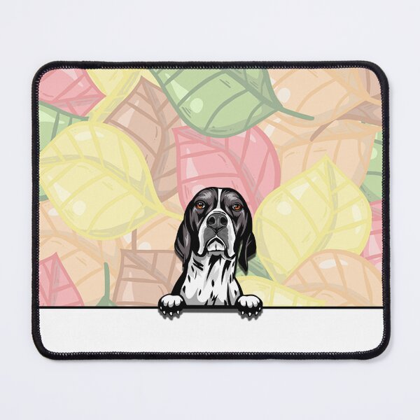 Item preview, Cute English Pointer peeking dog designed and sold by TheresPawprints.
