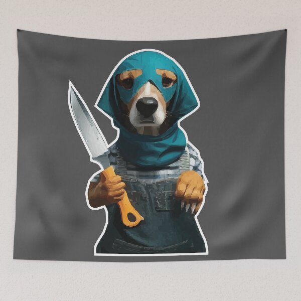 Item preview, Dog With Knife designed and sold by DFY-studio.