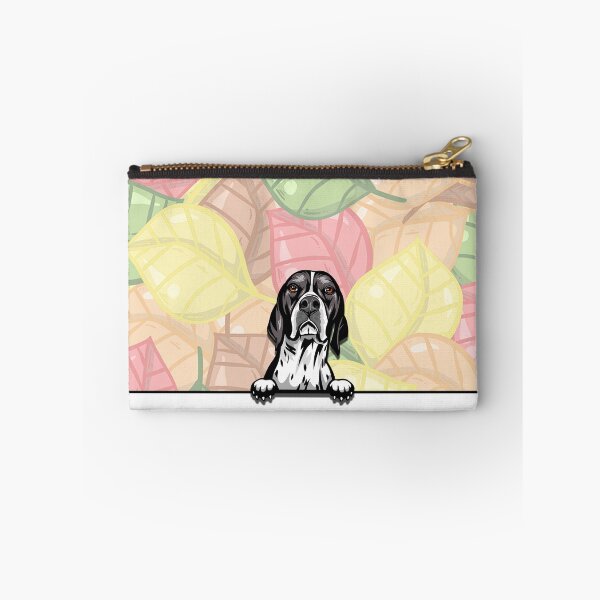 Item preview, Cute English Pointer peeking dog designed and sold by TheresPawprints.
