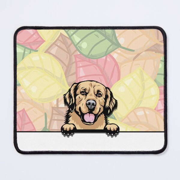 Item preview, Cute Golden Retreiver peeking dog designed and sold by TheresPawprints.
