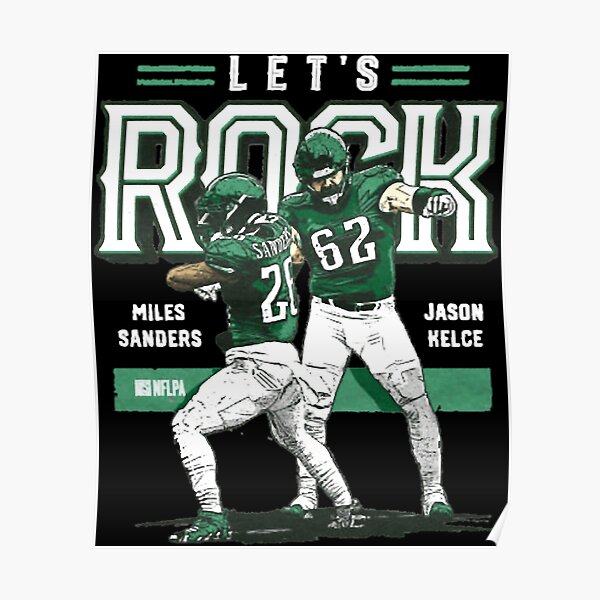 Miles Sanders Away Jersey Poster for Sale by designsheaven