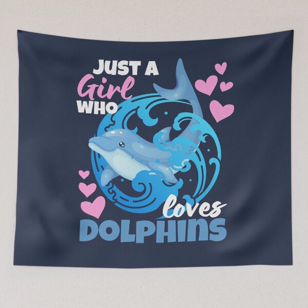 Item preview, just a girl who loves kawaii dolphins designed and sold by samah82.