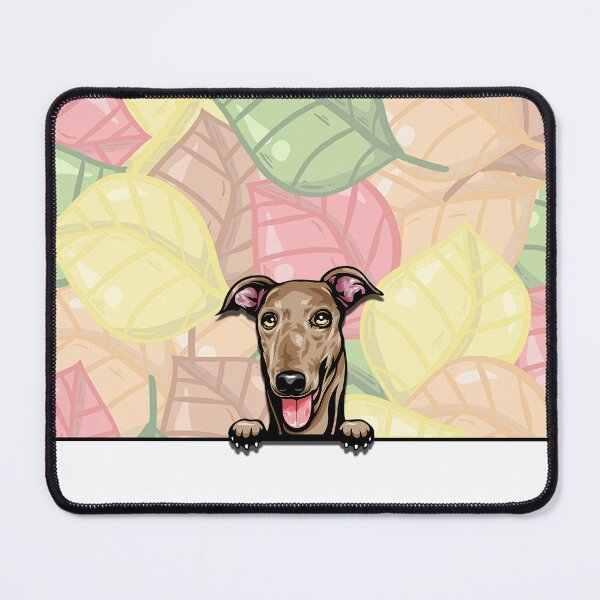 Item preview, Cute Greyhound peeking dog designed and sold by TheresPawprints.