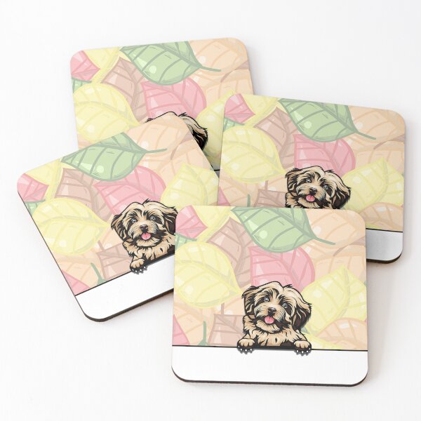 Item preview, Cute Havanese peeking dog designed and sold by TheresPawprints.
