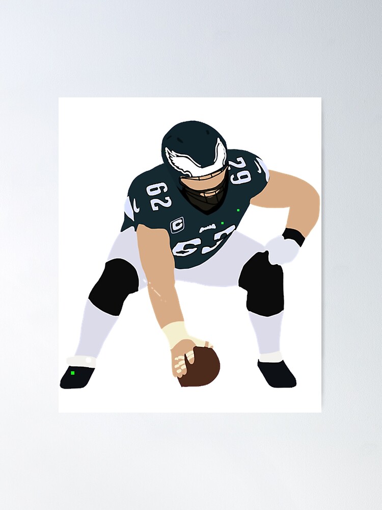 Jason Kelce 62 Philadelphia Eagles player football poster shirt