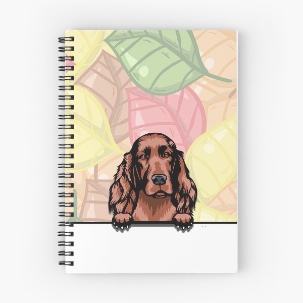 Item preview, Cute Irish Setter peeking dog designed and sold by TheresPawprints.