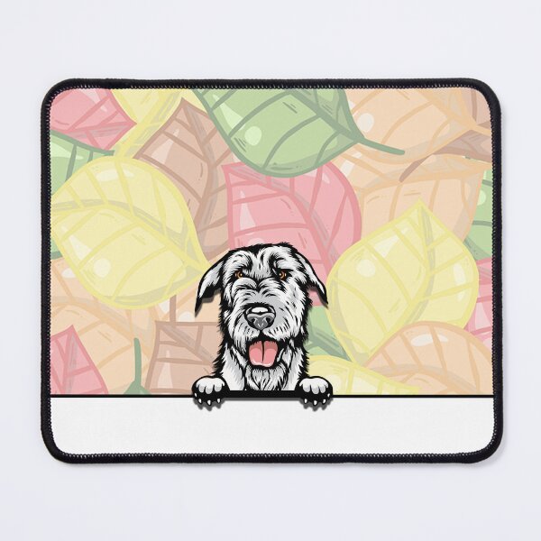 Item preview, Cute Irish Wolfhound peeking dog designed and sold by TheresPawprints.