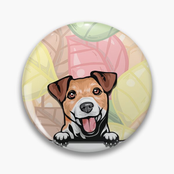 Item preview, Cute Jack Russell Terrier peeking dog designed and sold by TheresPawprints.