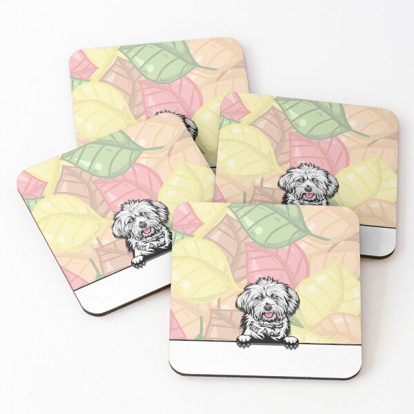Item preview, Cute Lhasa Apso peeking dog designed and sold by TheresPawprints.
