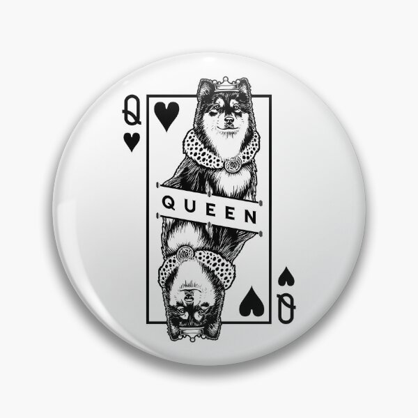 Item preview, Finnish Lapphund Queen Of Hearts Funny Dog Lover Pop Art designed and sold by GrandeDuc.