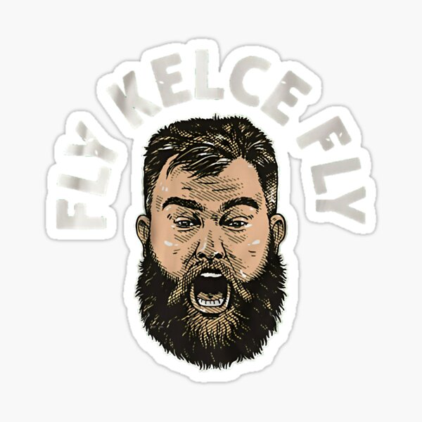 Jason Kelce Away Jersey Sticker for Sale by designsheaven