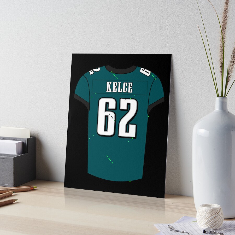 Jason Kelce Away Jersey Art Board Print for Sale by designsheaven