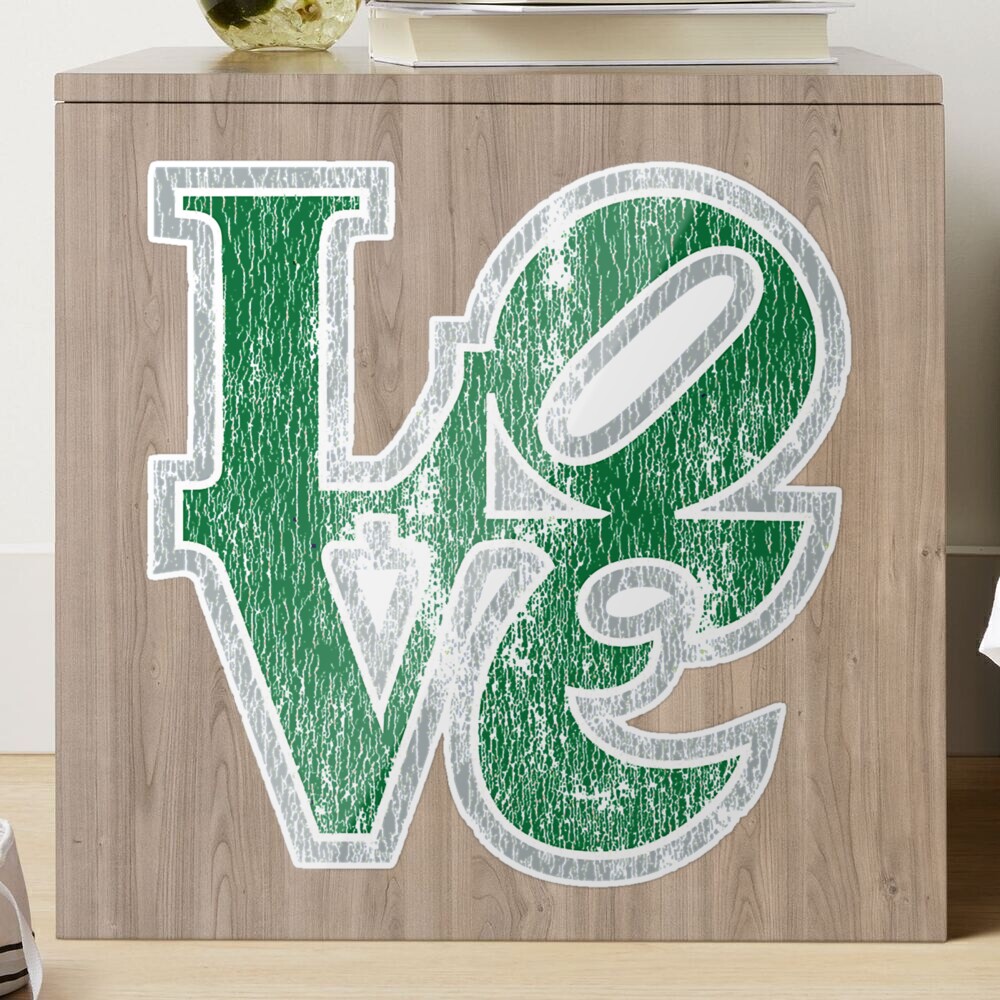 Philadelphia Eagles LOVE Park Throwback Kelly Green Style Logo