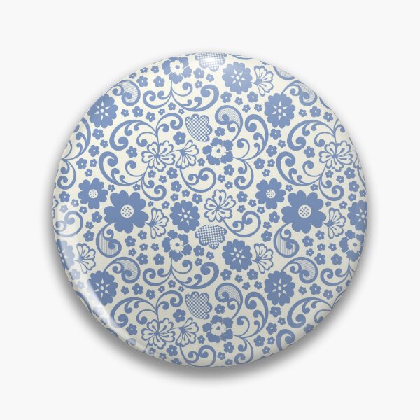 Item preview, swedish kurbits Scandinavian folkart dala horse traditional vintage rosemaling blue designed and sold by blomastudios.