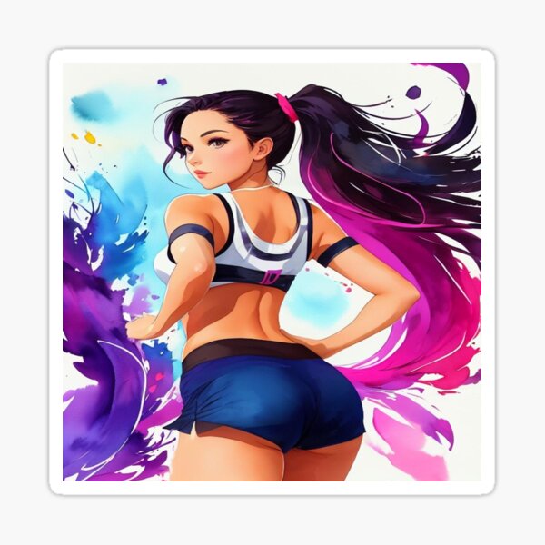 Sport girl Sticker