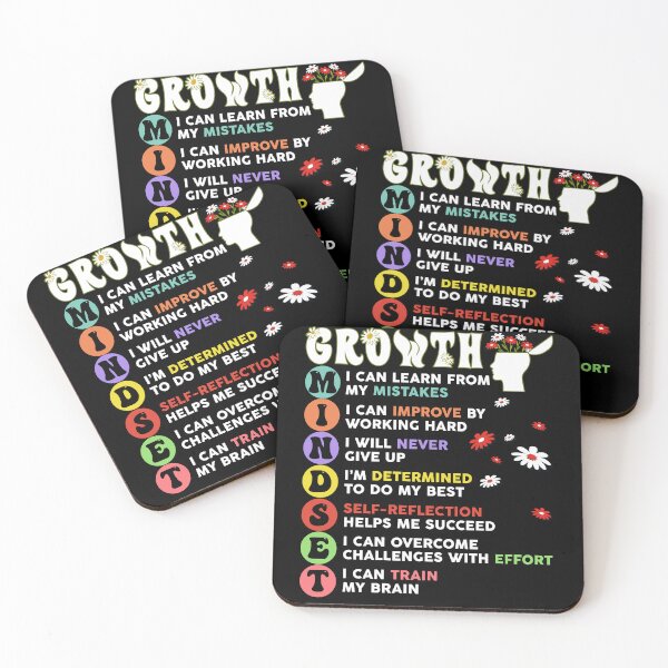 Item preview, Growth Mindset Flower Bouquet Motivation Quote Groovy Style designed and sold by Ngan-Jasmine.