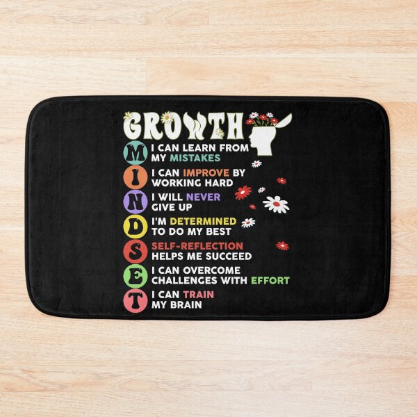 Item preview, Growth Mindset Flower Bouquet Motivation Quote Groovy Style designed and sold by Ngan-Jasmine.