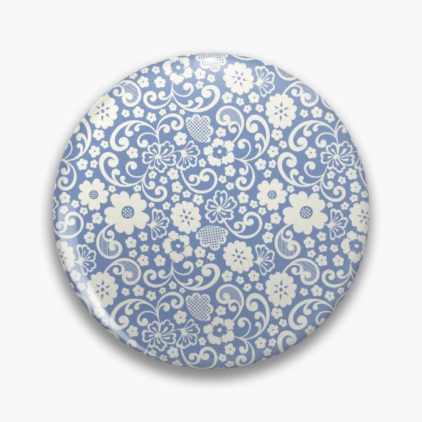 Item preview, swedish kurbits Scandinavian folkart dala horse traditional vintage rosemaling blue designed and sold by blomastudios.