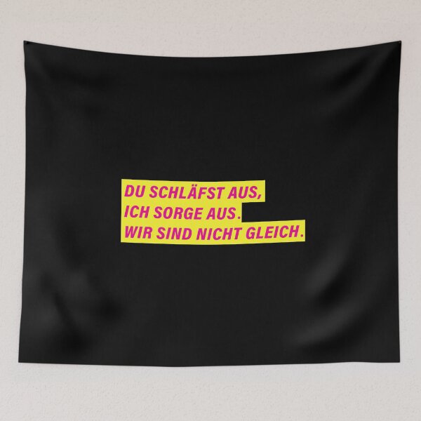 Item preview, YOU SLEEP IN, I'LL TAKE CARE OF. WE ARE NOT THE SAME | Free Democratic Party design designed and sold by Drecksseite.