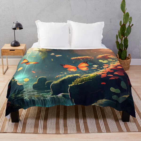 Item preview, Magical Butterflies Valley by the Waterfall M1 designed and sold by Goddess888.