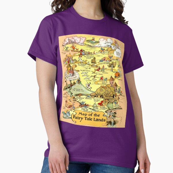 Item preview, Brothers Grimm Map of the Fairy Tale Lands Folktale Stories designed and sold by junebug042.