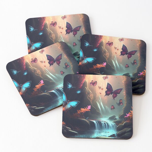 Item preview, Magical Butterflies Valley by the Waterfall M8 designed and sold by Goddess888.