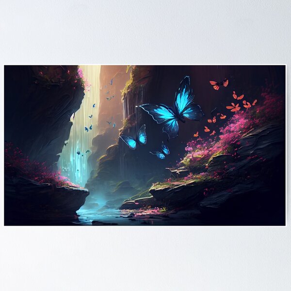 Item preview, Magical Butterflies Valley by the Waterfall M4 designed and sold by Goddess888.