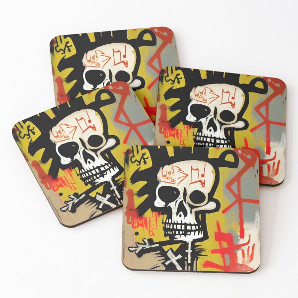 Item preview, Skull Graffiti Abstract Symphony - Neo Expressionism Graffiti Fusion Artwork designed and sold by ZickDezine.