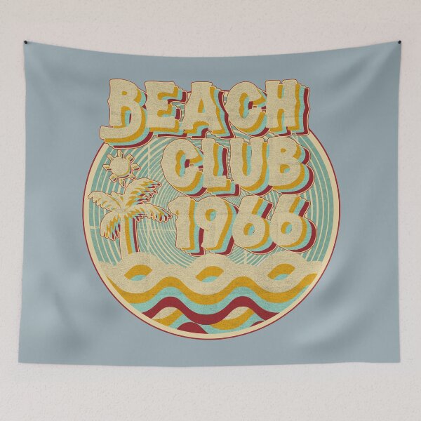 Item preview, vintage retro beach club 70s 1966 with spirale turqoise designed and sold by lordcobra.
