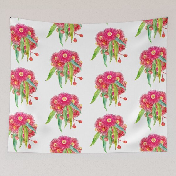 Item preview, Pink Gum Tree Blooms designed and sold by Sketchbook Designs.